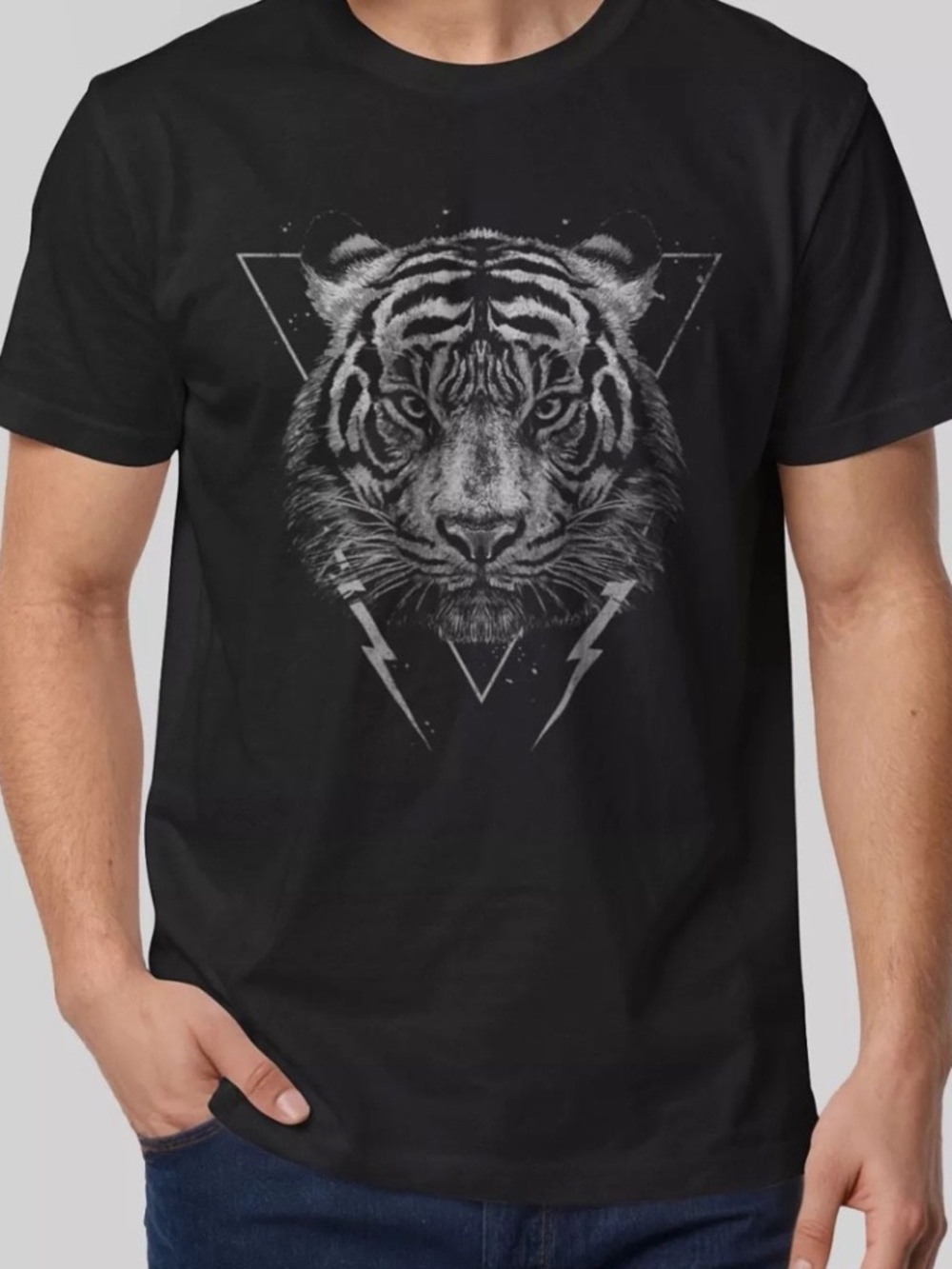 FIFTH SUN ZUNI SPORTSWEAR TIGER T-SHIRT MACY SIZE M
